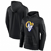 Men's Los Angeles Rams Black On The Ball Pullover Hoodie,baseball caps,new era cap wholesale,wholesale hats